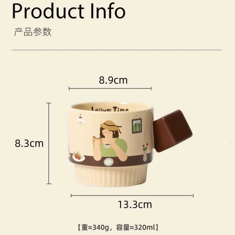 Korean Style High-Aesthetic Latte Art MugFashion Ceramic Coffee Cup for CouplesHis/Hers OptionsElegant Gift Souvenir Y251125