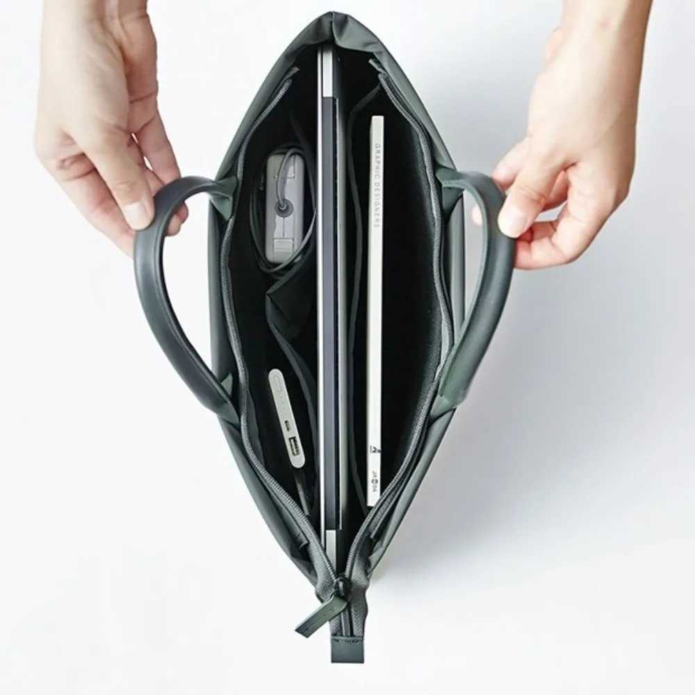 Durable Waterproof Laptop Bag Nylon Fashionable Laptop Sleeve Bag Soft Tote Bag Daily CommuteT251125