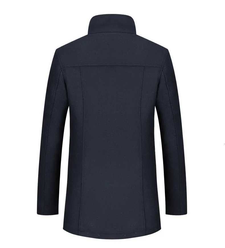 New Winter Men Multiple Pockets Casual Woolen Coats Thicker Warm Cashmere Trench Long Jackets Quality Male Overcoats Size 3XLT251125