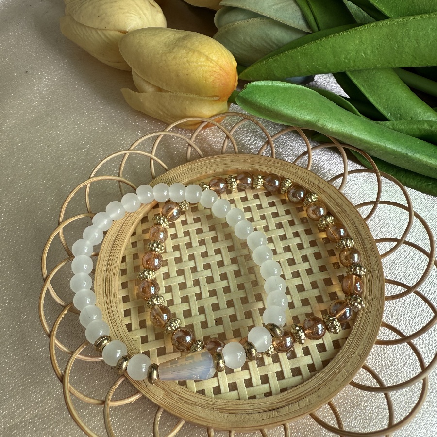 Chic Unisex Minimalist Jewelry Combo: Distinctive Handmade Braided Band