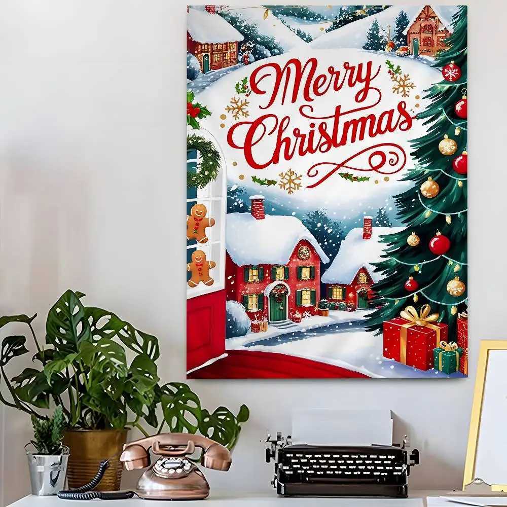 Merry Christmas Gift Hanging Bohemian Tapestry For Living Room Home Dorm Decor Japanese TapestryM251125