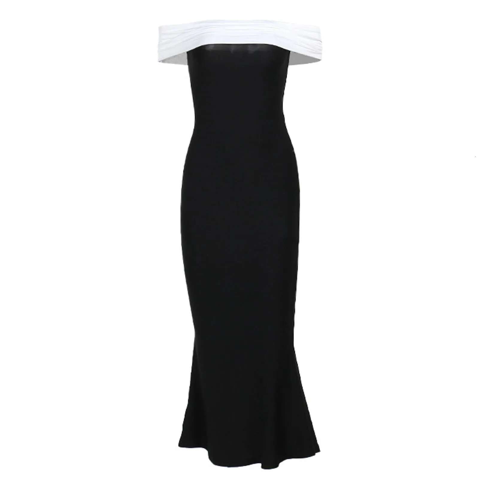 Dongdumaoyi Elegant Dress Women Bandage Slash Neck Y K Chic Tassel Sleeveless Skinny Stretch Summer Trend Slim Maxi Bodycons
