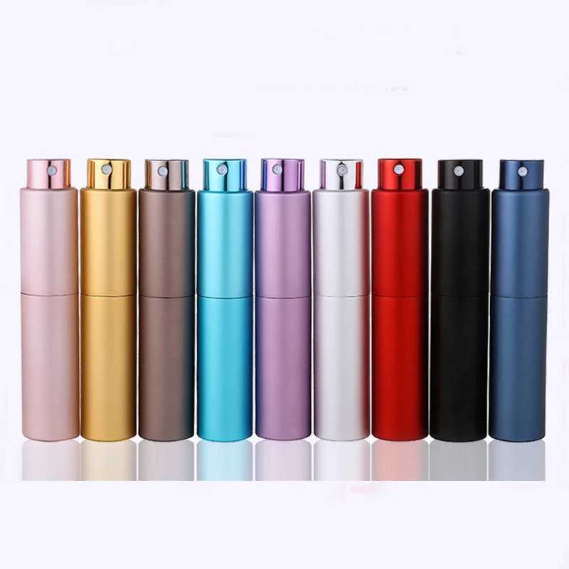 5/10/20/50pcs Aluminum Glass Perfume Spray Refill Bottle 8ml 10ml 20ml Travel Atomizer Cosmetic Container 70801 C251125