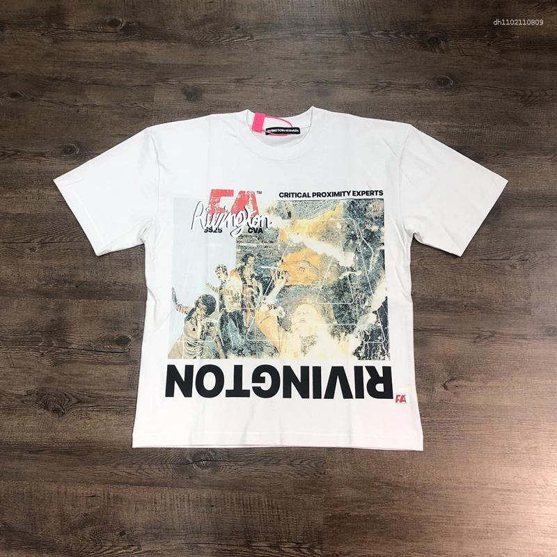 Men's T Shirts Frog Drift RRR123 1:1 Fashion Quality Printed Tops Loose Oversize Casual Tee Summer Cotton Vintage Shirt For Men