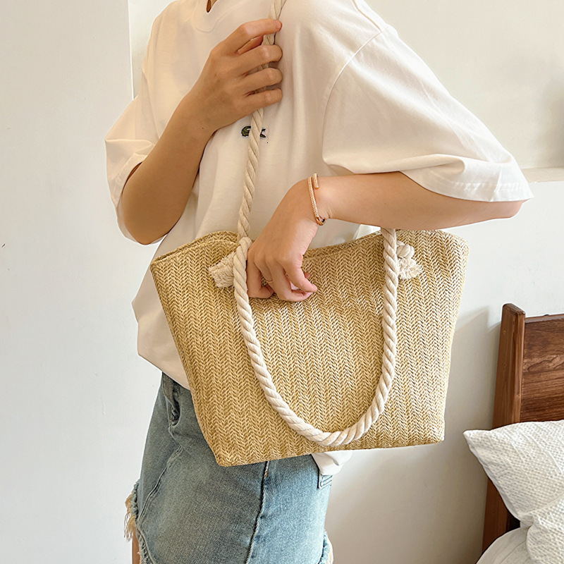 2025 New Designer Bag Free Delivery Designer Shoes By 2024 Women's Large Capacity Beach Tote Beautiful And Fashionable Korean Style Trendy Should