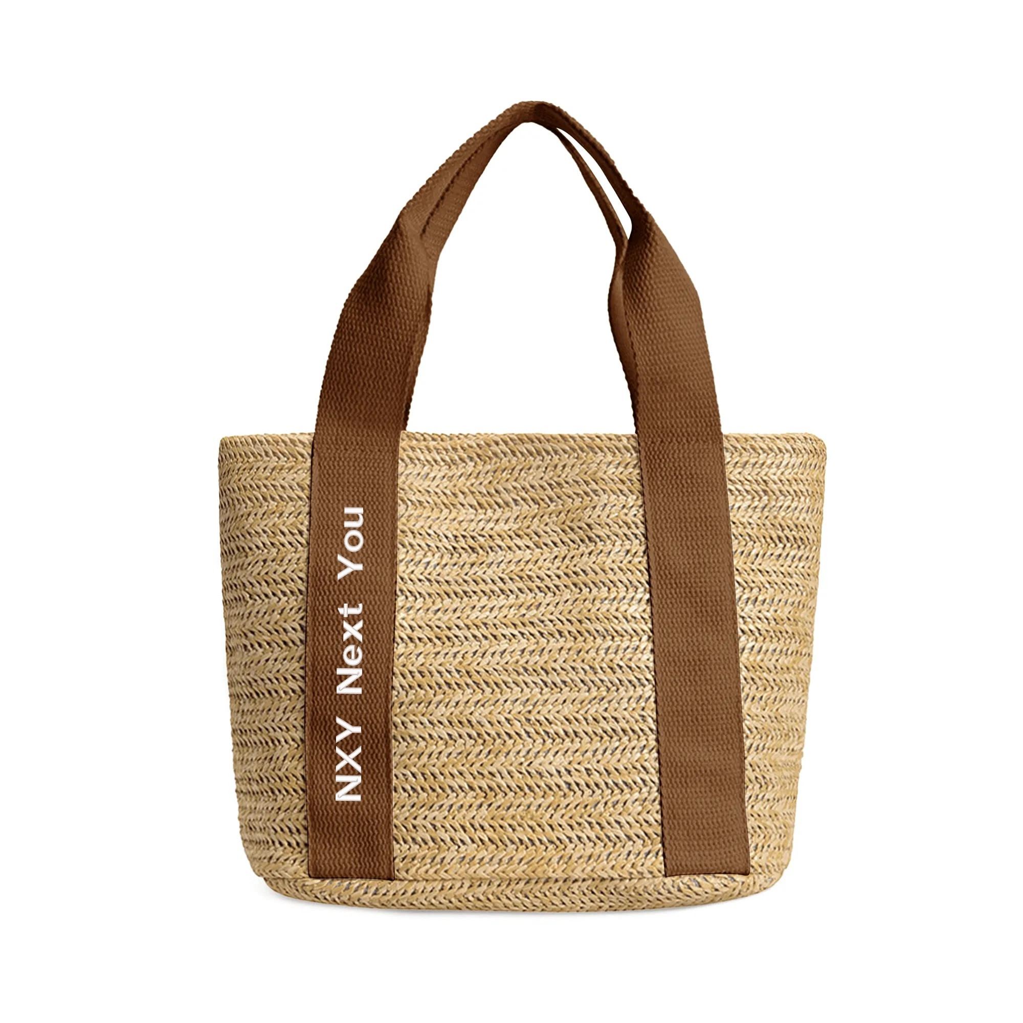 NXY Top quality woven bag designer bag the tote bag Womens Luxury Handbag Large Capacity Shoulder Bag Woman solid color Tote Bag Purses Handbags