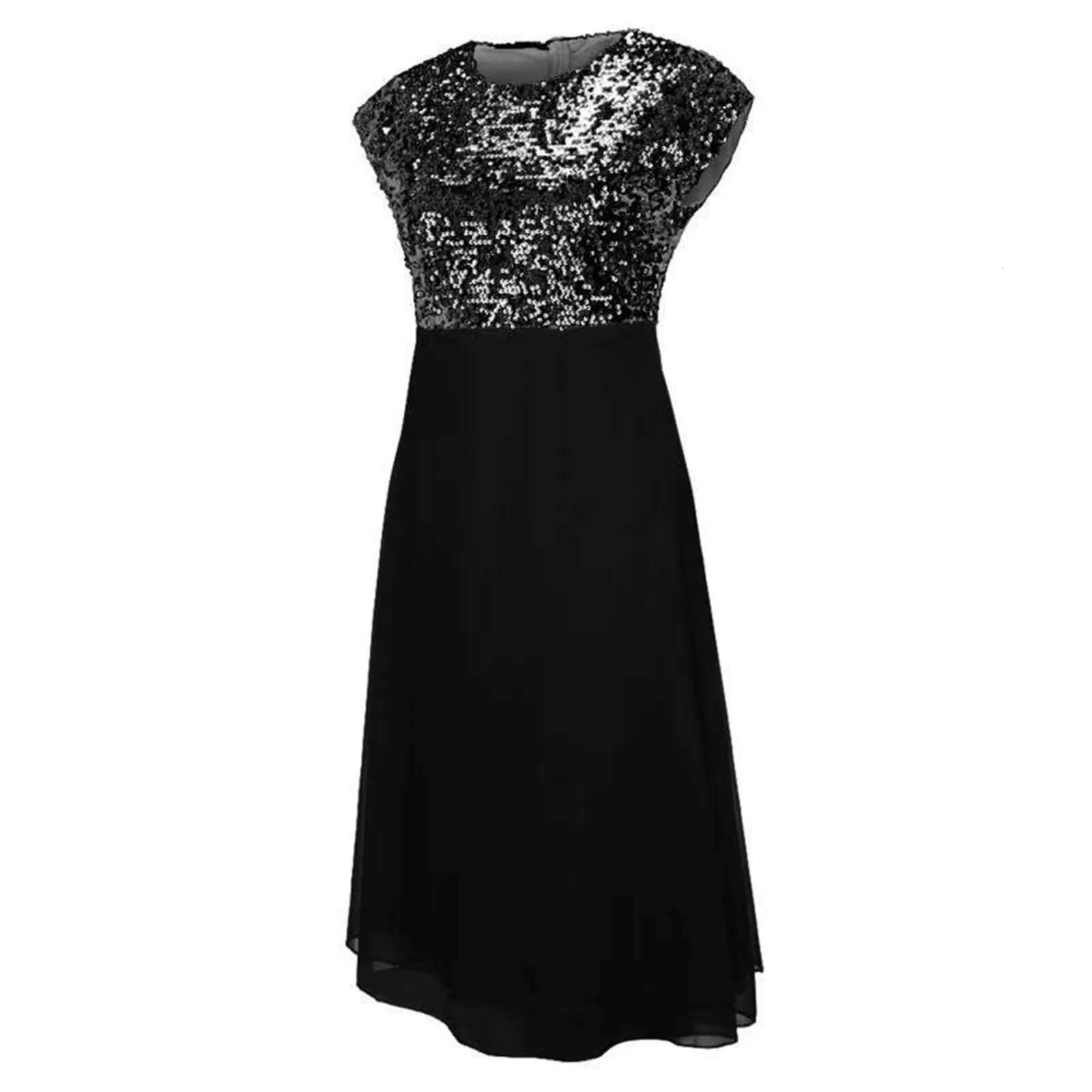 Dongdumaoyi Fashion Womens Elegant Long Summer Dress Pageant Sequin Midi Wedding Party Casual Women Evening Dresses