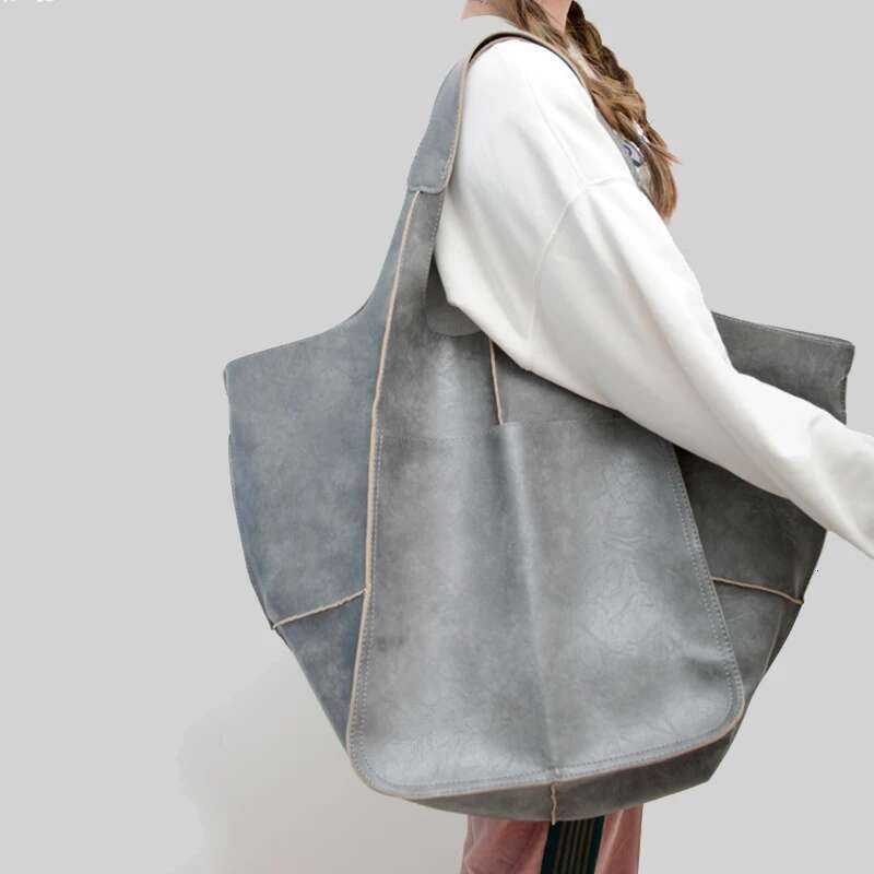 Designer Bag Rretro Handmade Big Beach Tote Bag High Capacity Zipper Shoulder Solid Color Multifunction Handbags For Ladies