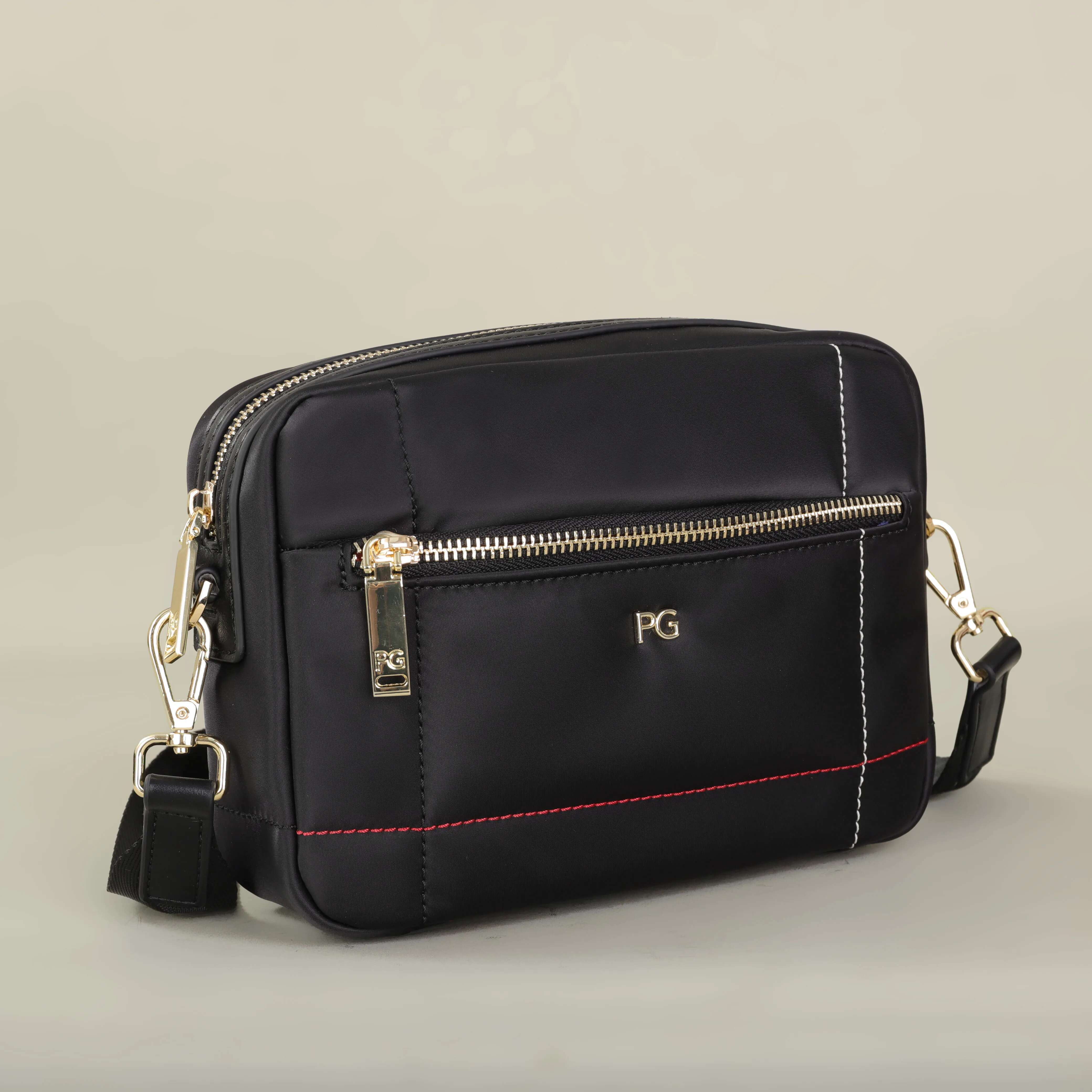 PG Nylon Fabric Multi-Functional Waterproof Folding New Design Fashion Square Crossbody Bag