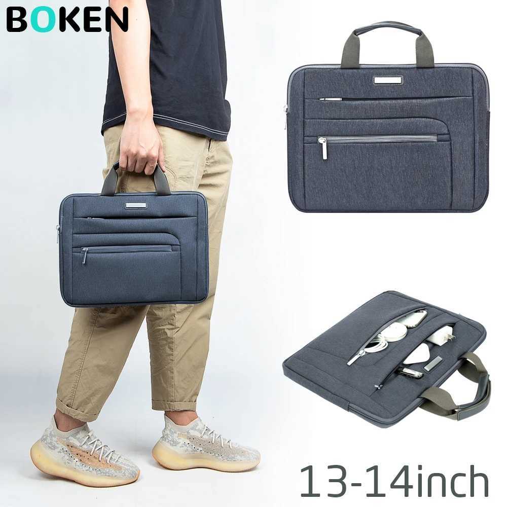 13-14 Inch Laptop Sleeve Bag for Business Portable Briefcase Handbag For MacBook Air/Pro Compartments Notebook Bag for TravelT251125