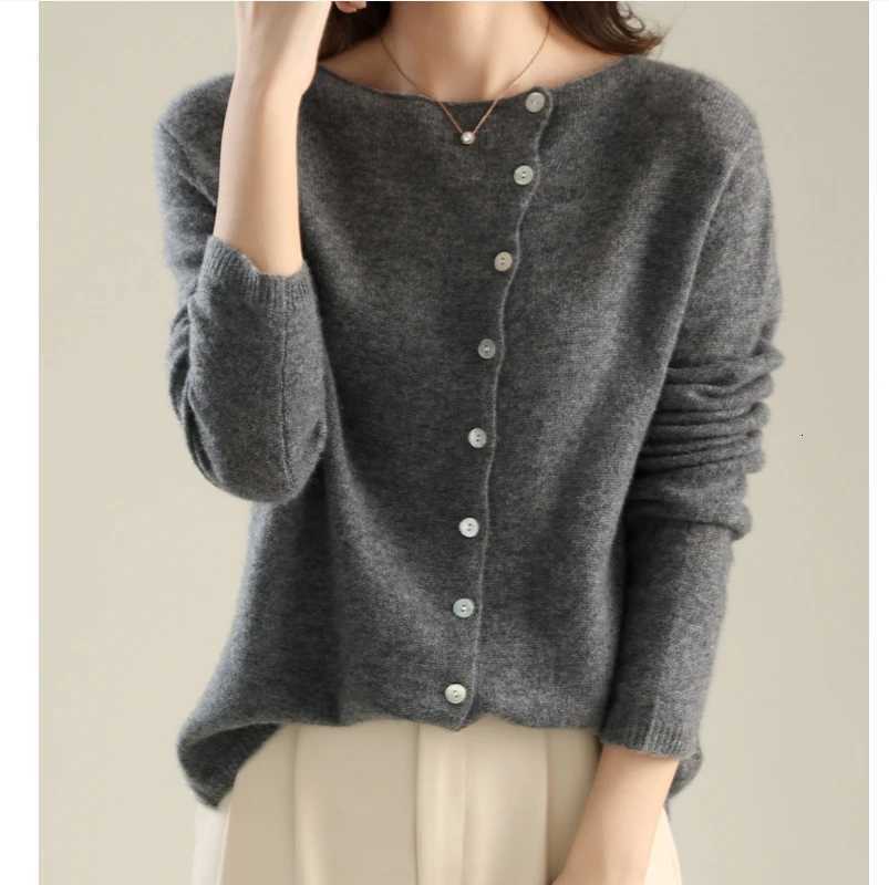 Autumn Winter Sweater Women Elegant Button Design Knitted Cardigans For Women Casual SweatersT251125