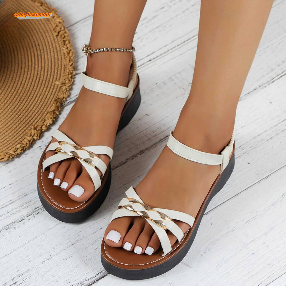 2024 Summer Travel Women Shoes New Sole Durable Sandal Ladies Outdoor Beach Slippers Platform Sandals ddmykukumalu