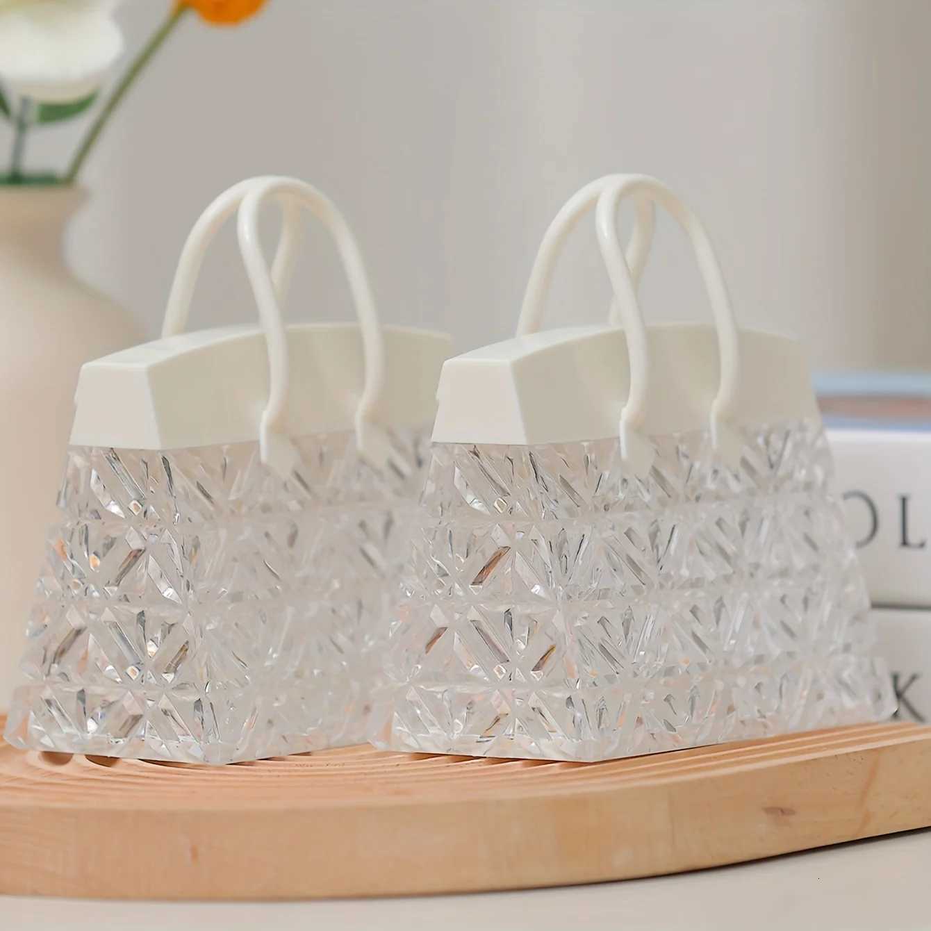 Modern Bag Shaped Table Lamp Shade Reading Living Room Bedroom Bathroom Home Decor Fashion Science Fiction Night LightM251125