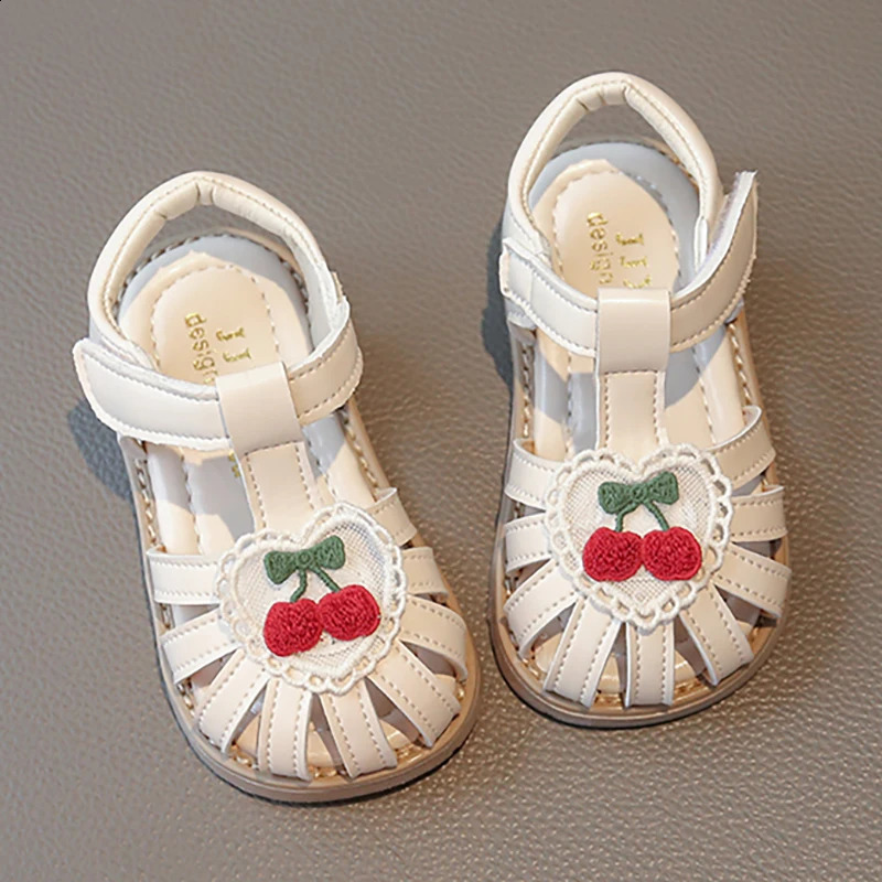 Summer Roman Sandals for Girls PU Leather Waterproof Childrens Beach Shoes Trend Fashion Girls Sandals Cute Childrens Shoes 250424