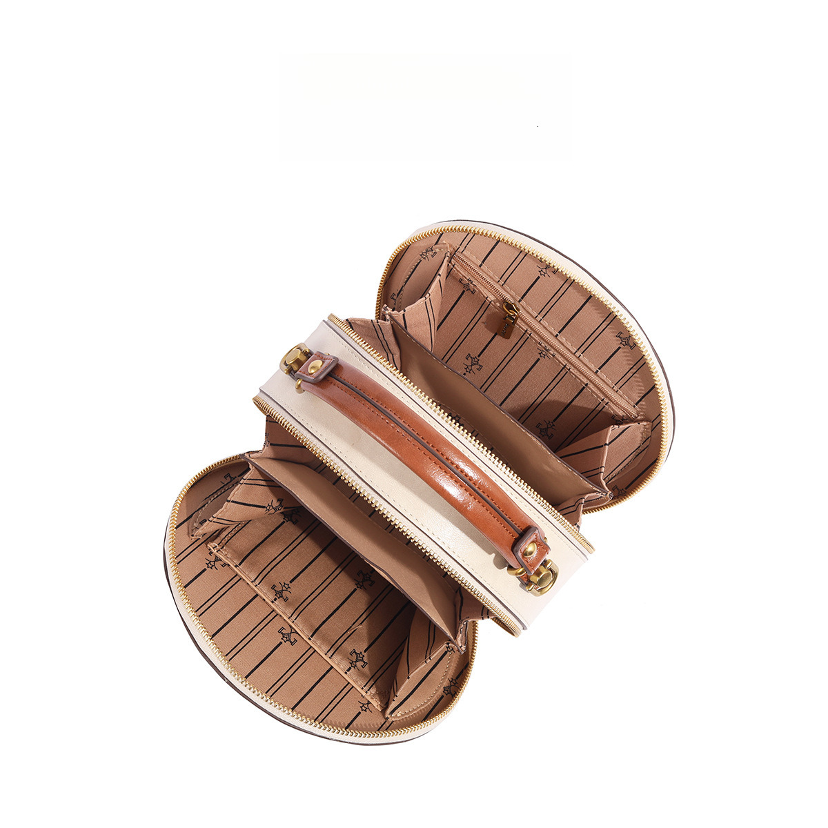 2025 New Bow Designer Bag For Women Fashion Retro Luxury Small Round Bag One Shoulder Crossbody Handbag