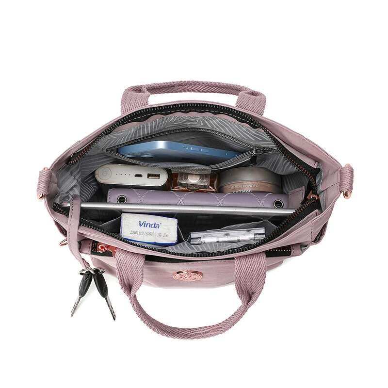 High Quality Women's Portable Nylon Multifunctional Handbag, Fashionable Shoulder Bag, Waterproof Messenger Crossbody Bag