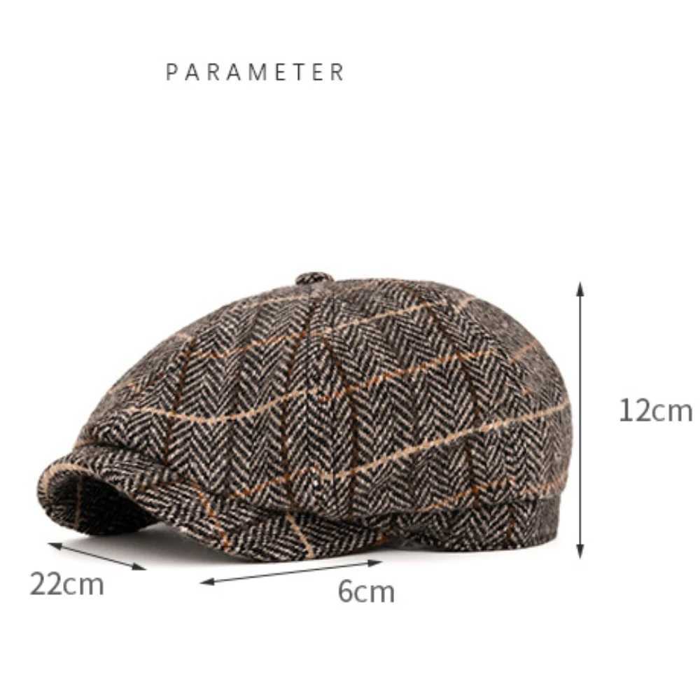 HT4972 Berets High Quality Men Women Autumn Winter Hat Artist Painter Wool Beret Hat Male Female Flat Cap Octagonal Beret Caps J251125