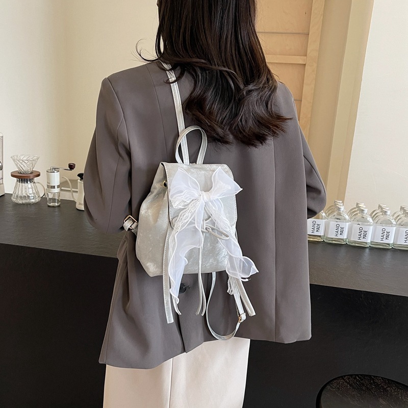 2025 New Designer Bag Free Delivery Shoes By Niche Design Beautiful 2024 Casual Small Backpack Popular Bow Personalized Female Travel Bag