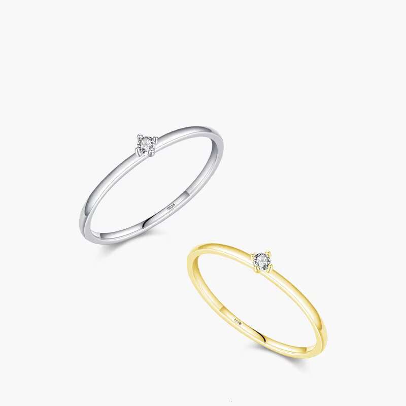 925 Sterling Silver Moissanite Band Ring Wedding Engagement Bands for Women Fine Jewelry Rings