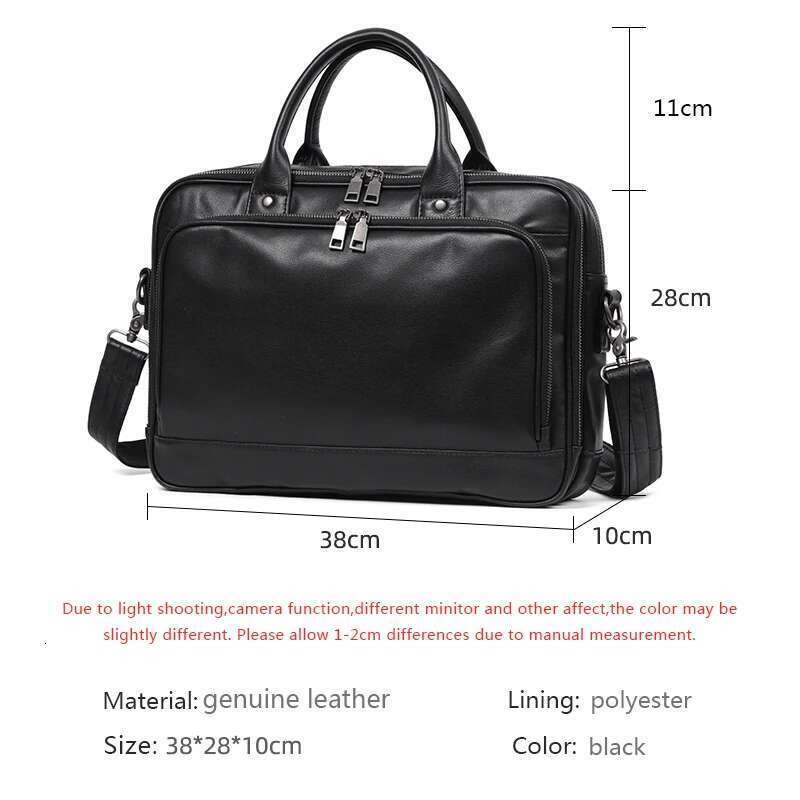 Designer Bag Business Official Handbag Briefcase Travel Shoulder New Laptop Messenger Retro 100% Genuine Leather Men Bags Tote Bag