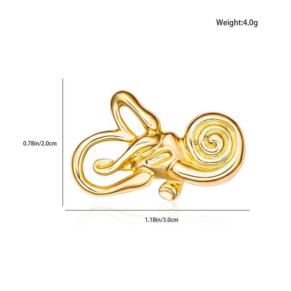 Hanreshe Medical Otology Cochlear Brooch Anatomy Lapel Backpack Badge Ear Pins Medicine Jewelry for Doctor Nurse J251125