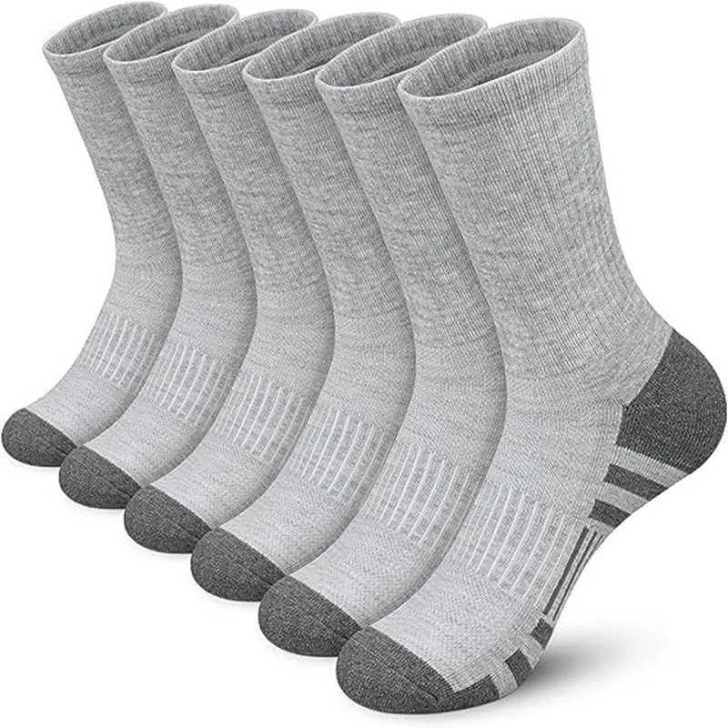 6 Pairs Mens Outdoor Gym Socks High Quality Comfortable Soft GroundGripping Football Large Size New Style Z251014-1