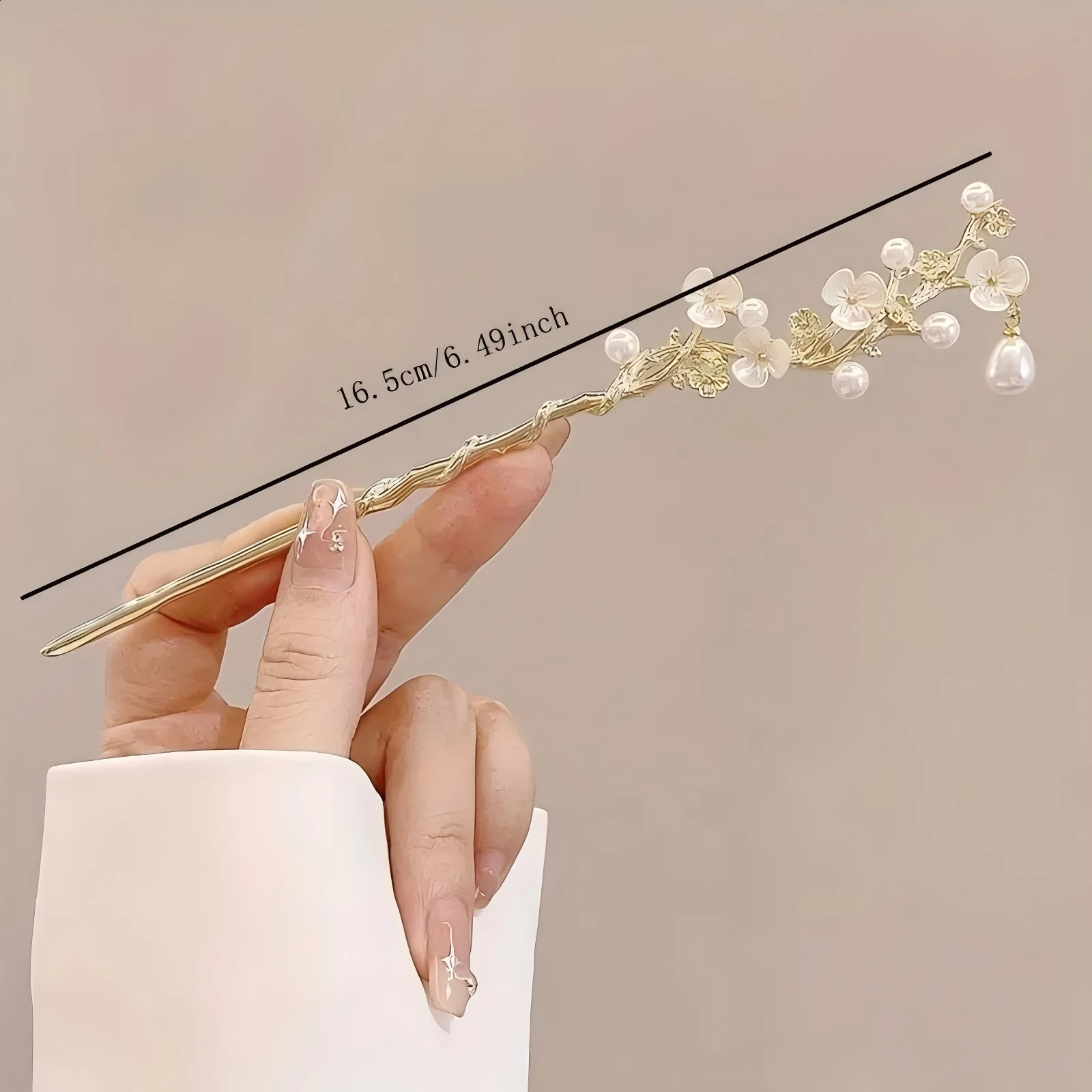 Elegant Chinese style hair clips tassel sticks traditional floral n accessories jewelry 250417