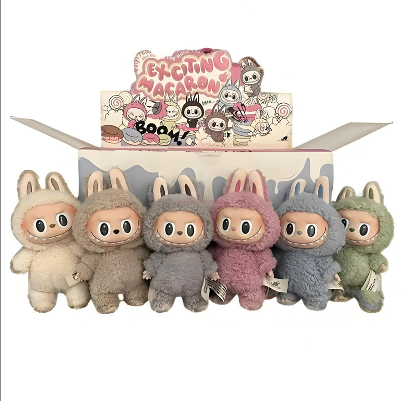 Free shipping Labubu Monster Blind Box Plush Keychain Fun Vinyl Toy For Collectors