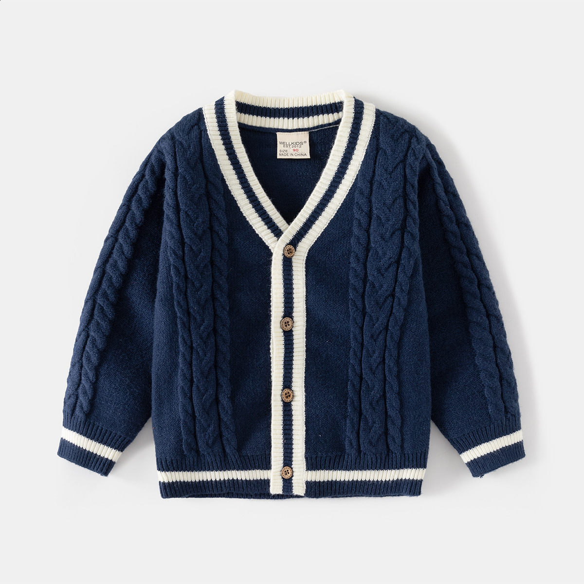 Pullover Kids Girls Sweaters Baby Boy Bear Patern Knitted Cardigan Autumn Winter Cotton Patchwork Top Children s Spring Coat Clothes 230906