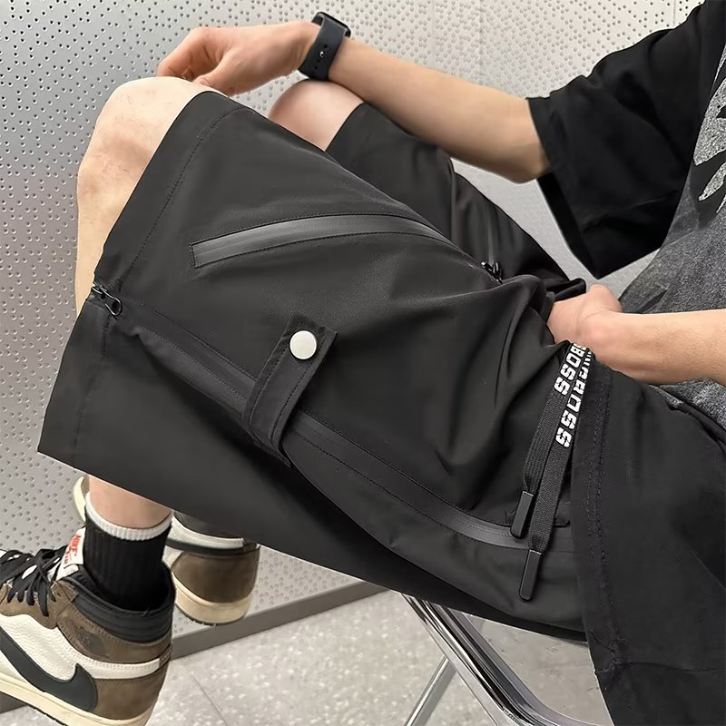 Shorts, casual loose men's straight leg shorts, 2025 summer new collection, youthful trend, Korean version, versatile, personalized and explosive