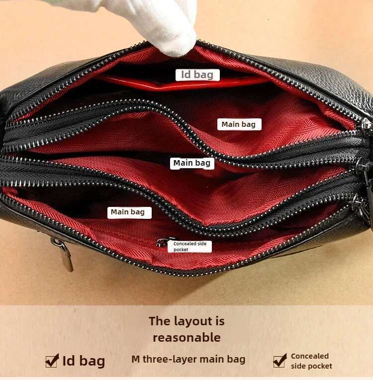 New Fashion Women Genuine Leather Handbags Women's bags Designer Female Shoulder Bags Brand Cowhide Ladies Messenger Bag