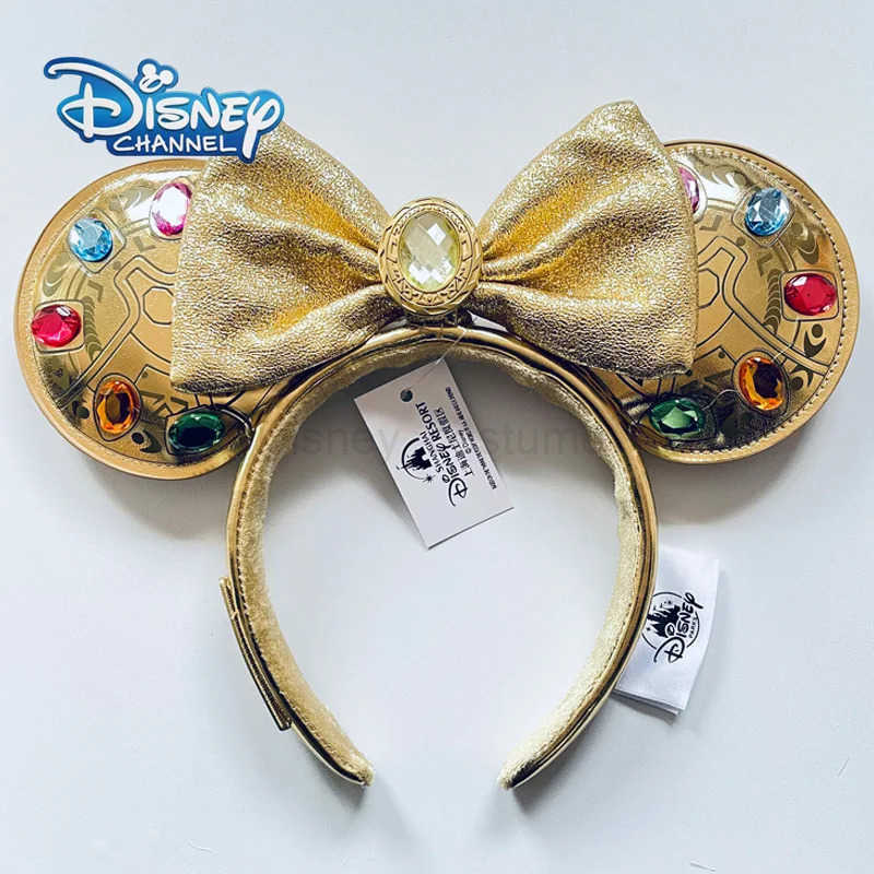 Disney Golden Mickey Adult Headband Marvel Infinity Stone Ear Headband Role Playing Accessories X250425