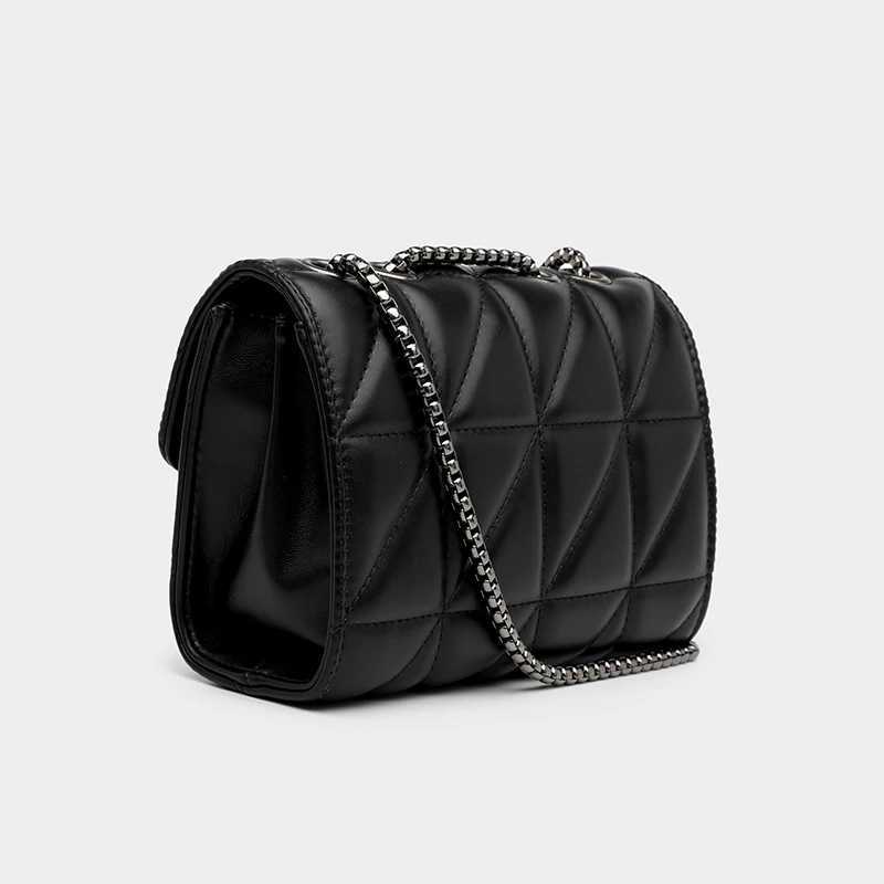 Lingge bag chain bag shoulder bag diagonal cross style cross body bag W250425