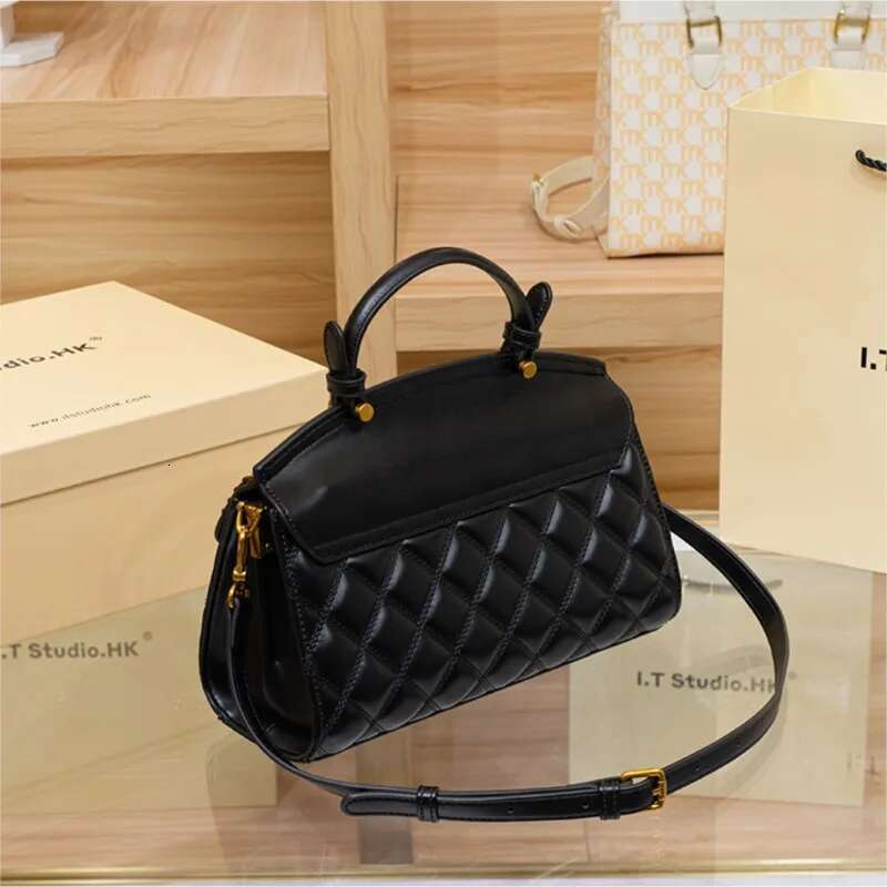 Women's Handbag, Genuine Leather Bucket Bag, Women's 2024 Autumn/Winter High-End Texture Brand Designer, Large Capacity Shoulder