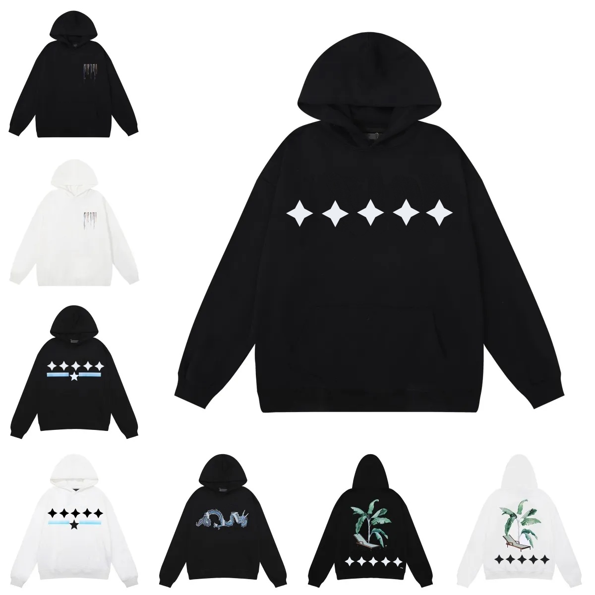 AAAAA hoodies mens designer hoodie high street hip hop Rock pullover womens hoodies couples sweatshirts top high quality Embroidery letter clothes jumpers EU Size