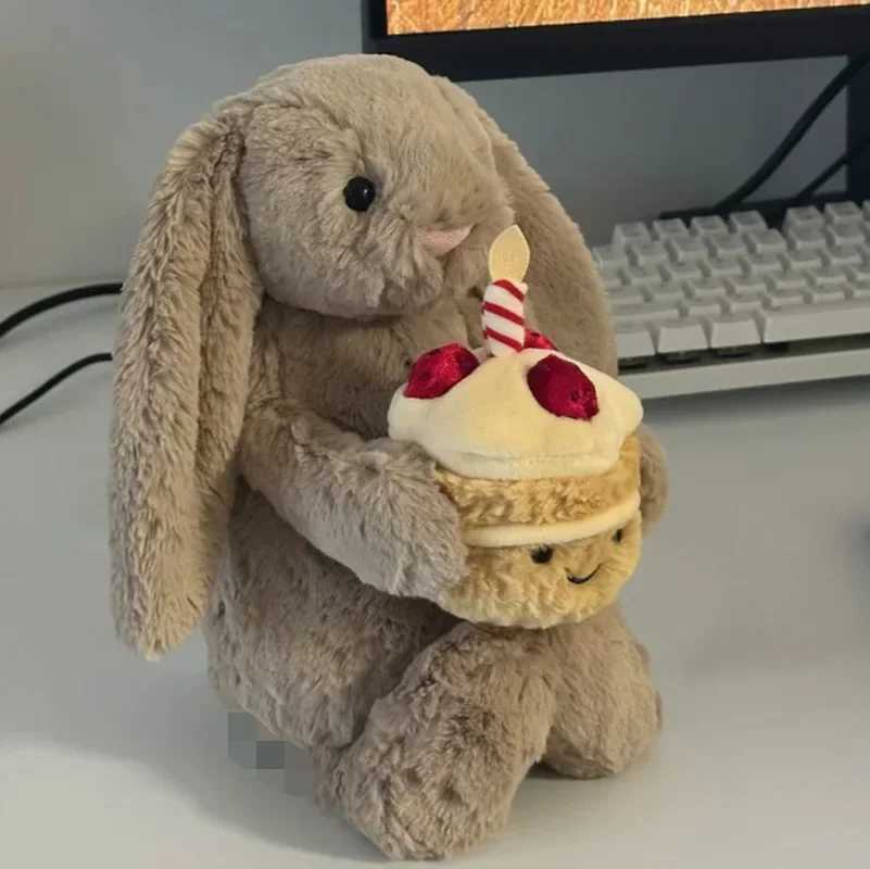 Stuffed Toy 30cm Shy Bonnie Rabbit decorates holiday gifts for cats dogs and pets with a birthday Ce plush doll. Y250425