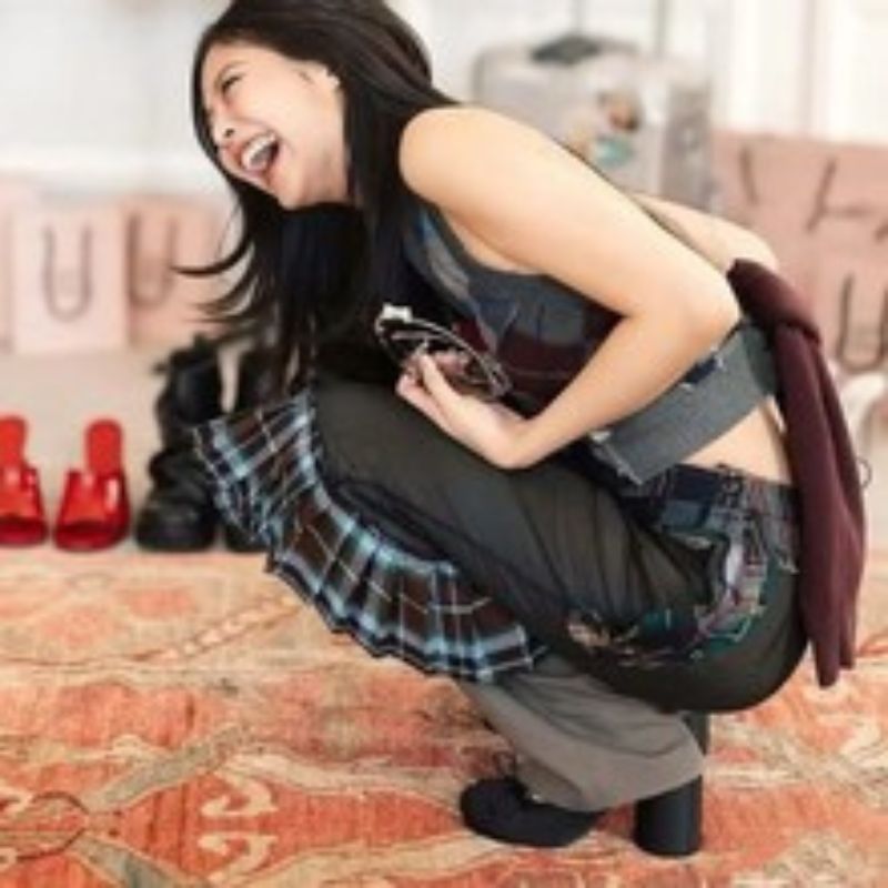 Women's Black Satin Square Toe Bow Mary Jane Block Heel Shoes, Casual Daily Commute Footwear---168-6