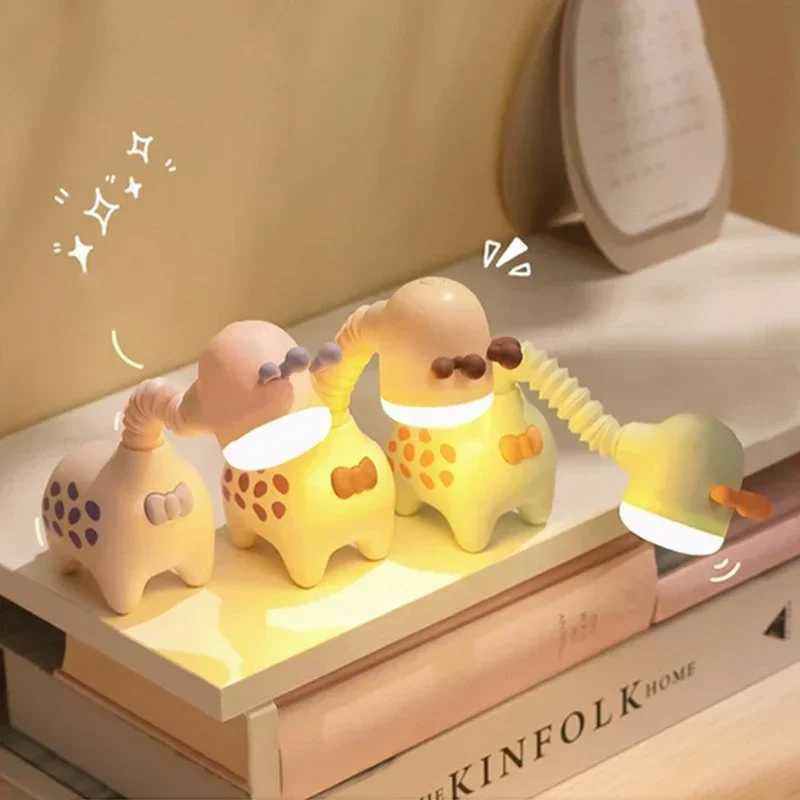Giraffe Battery Led Night Light Rechargeable Table Lamp For Home Office Living Room Desktop Home Decoration Bedside Night Lamps C251125