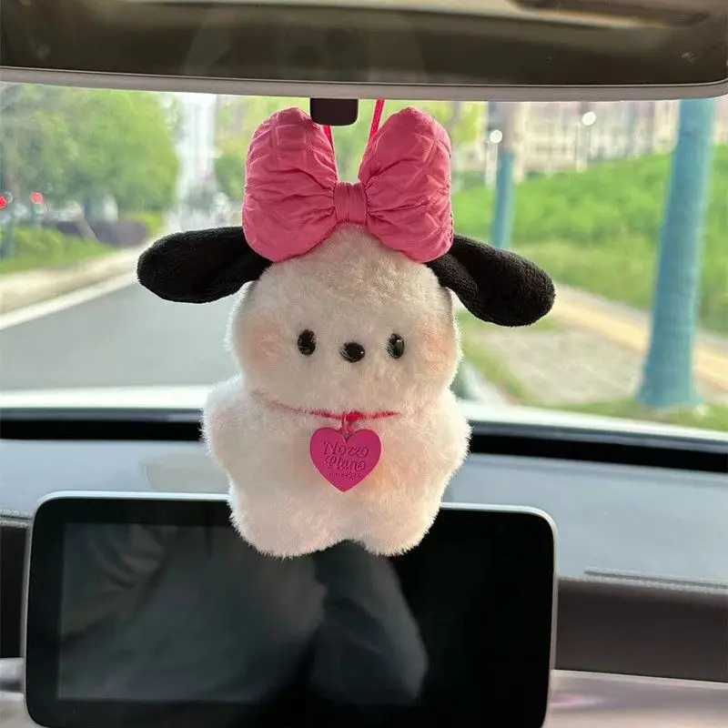 kawaii plush keychain cartoon doll pilot dog keychain car backpack pendant for kids couple christmas giftsXJ251125
