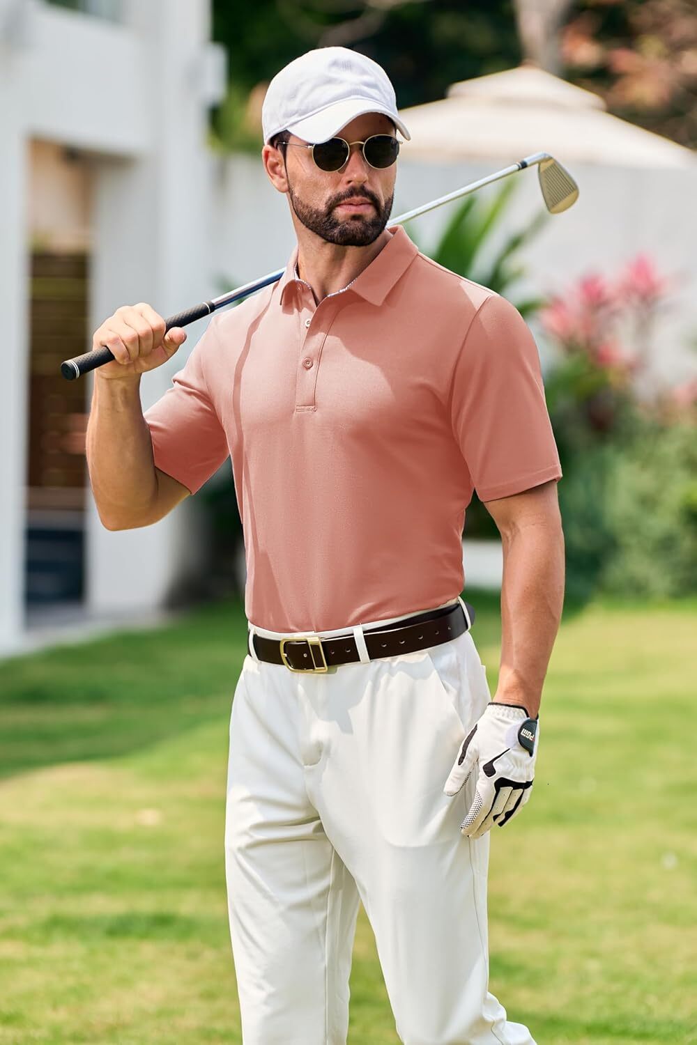 Mens Polo shirt Men's Cotton 3 Buttons Golf Shirts Classic Fit Casual Performance Casual tops summer clothes Short sleeve fashion