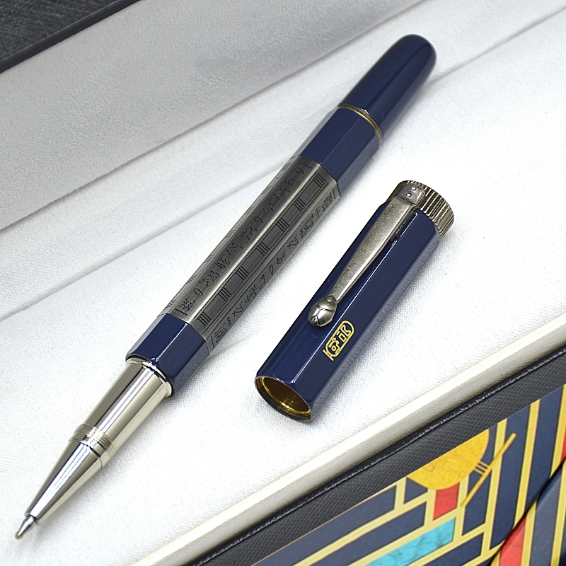 Retro Inheritance Series Egyptian Style Rollerball Pen Unique Metal Carving Office School Writing Ballpoint Pen With Serial NumberQ - view 8
