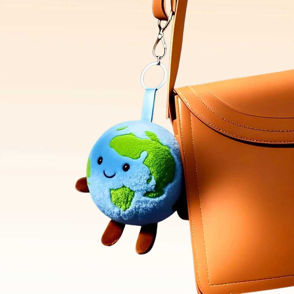 Cute Cartoon Earth Plush Toy Stuffed Earth Keychain Pendant 10cm Small Size Earth Soft Doll Backpack Key DecorXJ251125