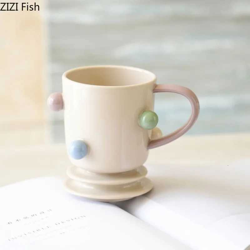 310ML Ceramic Coffee Mug Large Capacity Office Coffee Cup Water Cup Creative Irregular Milk Cereal Cup Birthday Gift Y251125