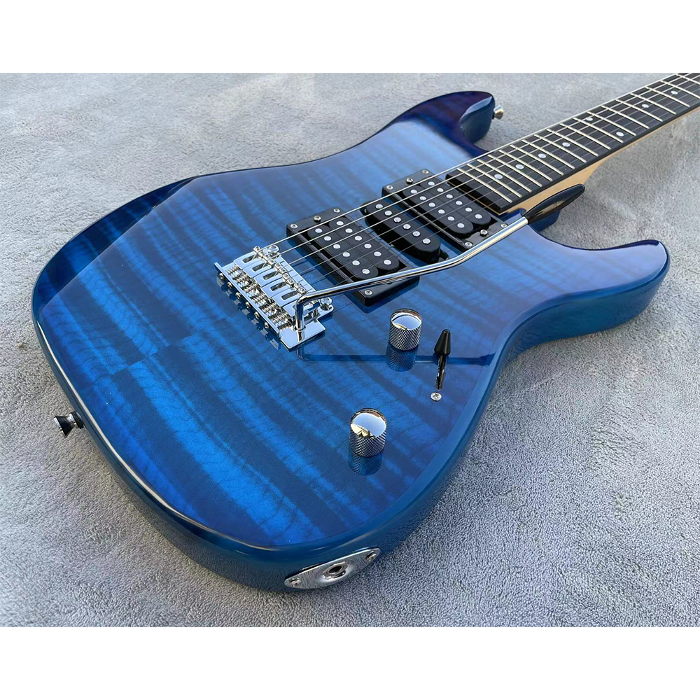 OEM 6 Strings Electric Guitar Set of Strings Guitarra Tremolo Beautiful Design & Top Glossy Finished with Soft Bag Belt