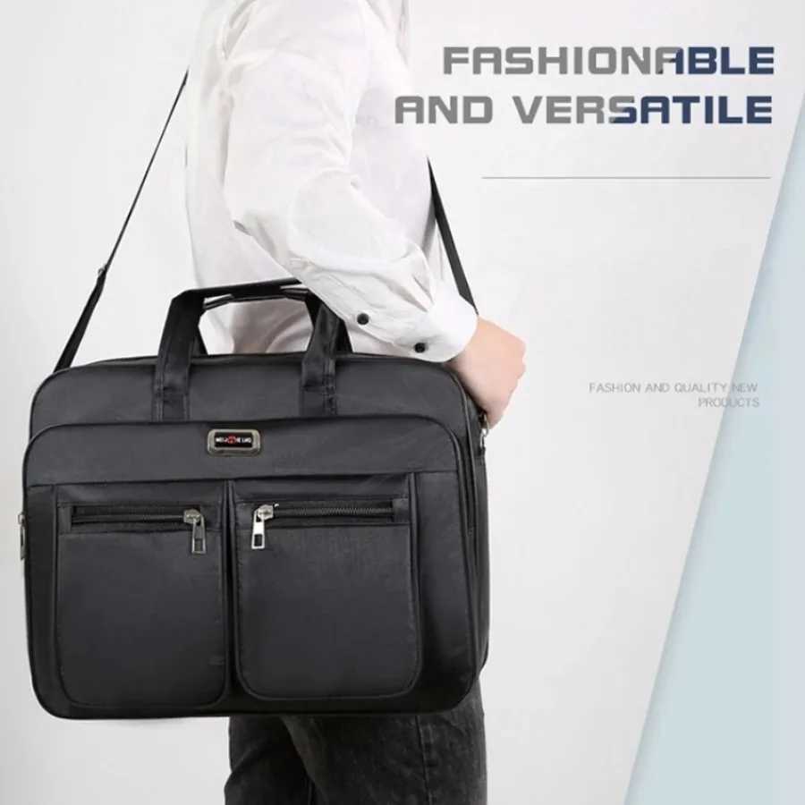 Large Mens Shoulder Crossbody Bag New Oxford Cloth Waterproof Wear-resistant Business Handheld Briefcase Travel BagsT251125