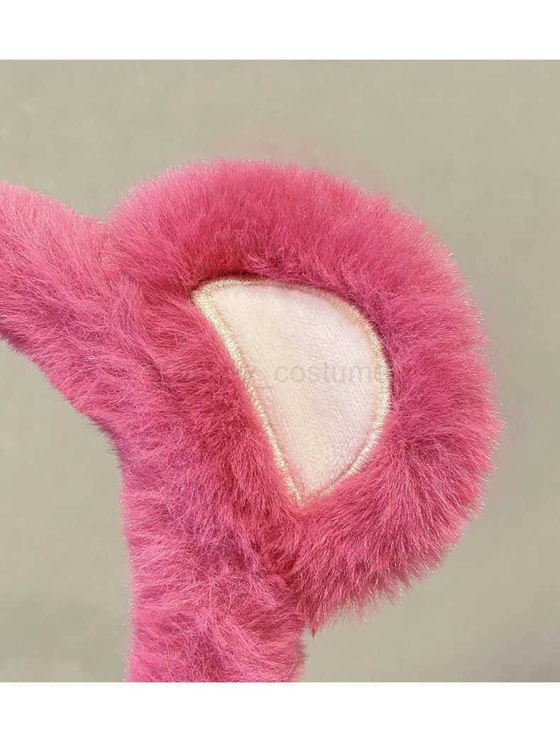 Disney Disniloso Ears Plush Hair Accessories Strawberry Bear Head Strap Cute Cartoon Compression Hair Anti Slip Head Strap Girl Hair Strap X250425