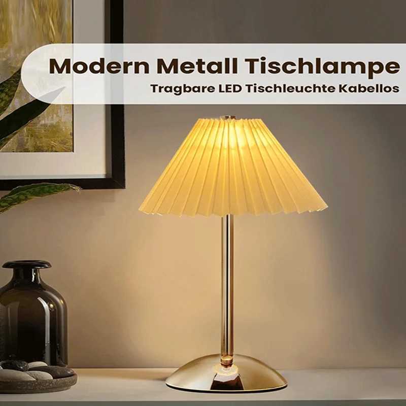 LED Table Lamp USB Rechargeable Table Lamp Creative Atmosphere Desk Lamp Vintage Bedroom Bedside Study Decorative Night LightsM251125