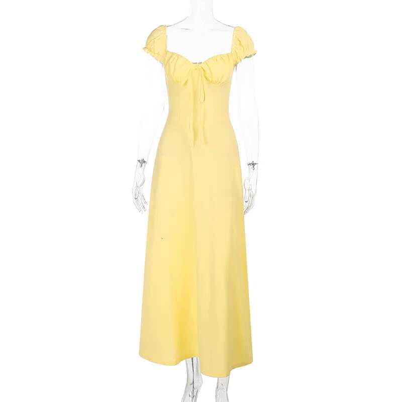 Dongdumaoyi Townlike Waist Wrap A Line Dress Women Strapless Spring Summer Maxi Long Bow Backless Nightclub Sexy Party Dresses