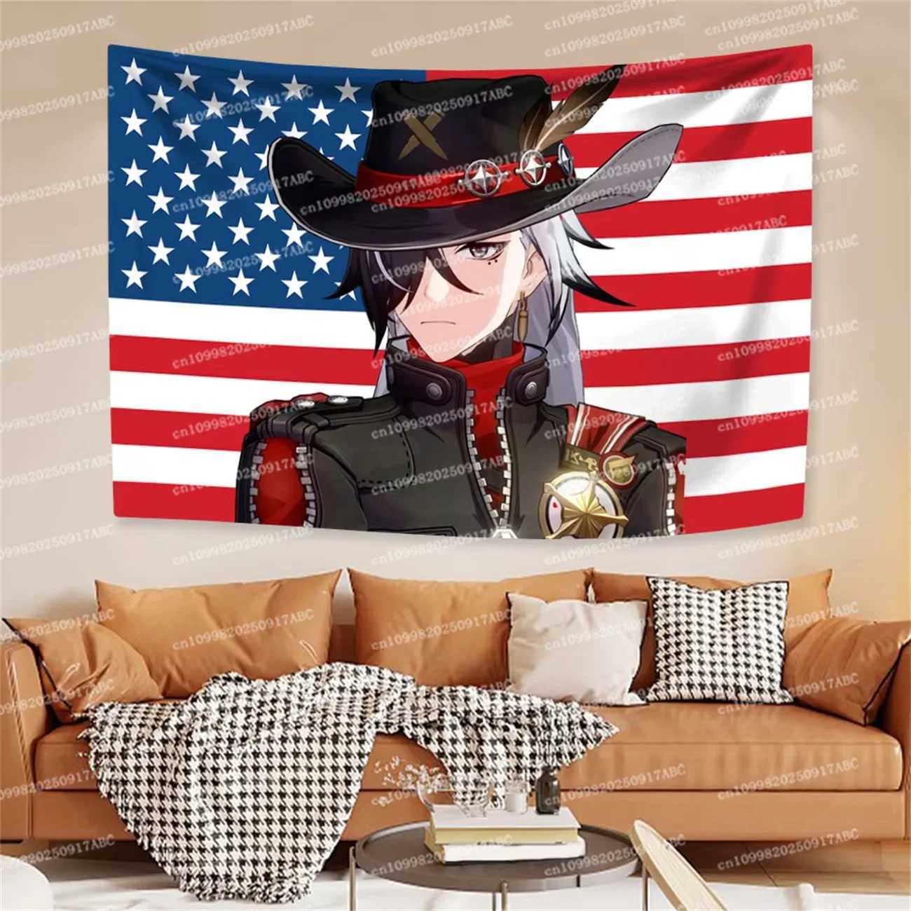 Game Tapestry Boothills And Argentis American Flag Home Decor Home Tapestry Aesthetics Wall Hanging Bedroom Dorm Sofa BlanketM251125