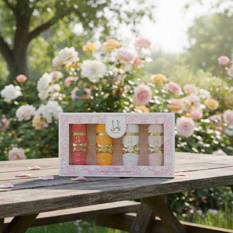 Yara Womens Perfume Gift Set 425ml Floral Fruity Gourmand Long Lasting Eau De Parfum with Vanilla Musk Amber Jasmine C251125